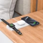 Зарядний пристрій Hoco Wireless Charger CQ5 Step 3in1 White для iPhone 16 I 15 I 14 I 13 I 12 series, Apple Watch and Apple AirPods: Сила струму 2.4А и более