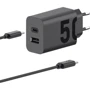 Зарядний пристрій Motorola Wall Charger USB-C+USB 50W з USB-C Cable Black (SJMC502): Особливості Быстрая зарядка, USB-C