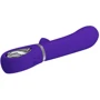 Вибратор с мягкой головкой и клиторальной стимуляцией LYBAILE Pretty Love Thomas USB Purple (BI-014621-3)