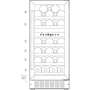 Винный шкаф Philco PW17DFSB: Вместимость бутылок, шт 17