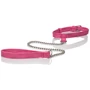 CalExotics Tickle Me Pink Collar w Leash - дизайнерский ошейник с поводком