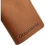 Женская обложка для документов DNK Leather коричневая (DNK-minidoc-fileH-colN): Материал Натуральная кожа