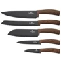 Набір кухонних ножів Berlinger Haus Ebony Rosewood Collection 6 предметів (BH 2530): Кількість предметів 6