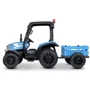 Дитячий електромобіль Bambi Racer трактор із причепом, синій (M 4844EBLR-4)