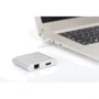 Адаптер Digitus Adapter USB-C to HDMI + 2xUSB + RJ45 Silver (DA-70847): Інтерфейс підключення USB-C