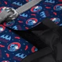 Шлея для собак мягкая WAUDOG Clothes c QR паспортом рисунок Бэтмен красно-голубой S1 обхват груди 40-45 см обхват шеи 29-31 см (1011-4003) фото 2