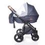 Универсальная коляска 2-в-1 Broco Capri marine: Ширина шасси 59.5 см