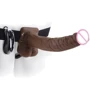 Полый страпон с вибрацией Fetish Fantasy Series 9 Vibrating Hollow, 23x4,5 см, коричневый