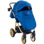 Коляска 2 в 1 Adamex Hybryd Plus Polar (Gold) Кожа 100% Y220А темно-синий перламутр (623954): Материал колес полиуретан