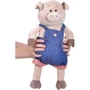 Мягкая игрушка Same Toy Свинка в джинсовом комбинезоне 45 см (THT711): Тип домашние питомцы