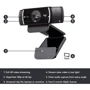 Logitech C922x Pro Stream Webcam Black Grade B2 Refurdished фото 3