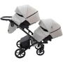 Коляска универсальная для двойни 2 в 1 Bair Kiwi DUO ECO BKD-32/33 бежевый / капучино (681042): Материал колес полиуретан