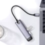 Адаптер Mcdodo Adapter HU-7750 USB-C to 3xUSB3.0+HDMI+PD 100W Grey фото 4