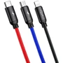 Кабель Baseus USB Cable to Lightning/microUSB/USB-C Three Primary Colors 30сm Black (CAMLT-ASY01): Тип USB Cable - Lightning/microUSB/USB-C