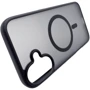 Чехол для iPhone BeCover Metal Buttons Case with MagSafe Black for iPhone 16 (712090): Материалы поликарбонат и полиуретан