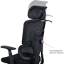 Кресло АКЛАС Арктик BL R-SR LVB-308 Black OS-3000 Black Черное (00144002) фото 9