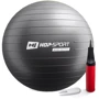 Мяч для фитнеса Hop-Sport HS-R075YB black 75 см: Особенности С насосом
