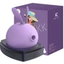 Вакуумный стимулятор с вибрацией KisToy Miss KK Purple