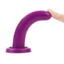 Фаллоимитатор LoveToy Silicone Holy Dong Small 4.5" (фиолетовый)