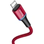 Кабель Baseus USB-C to Lightning PD 18W Halo Data 1m Red (CATLGH-09): Довжина 1 м