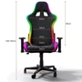 Кресло для геймеров Gamepro Hero RGB Black (GC700) фото 8