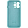 Чехол для iPhone Mobile Case Silicone Case Full Camera Protective Marine Green for iPhone 15 Pro Max: Тип чехла накладка на заднюю часть