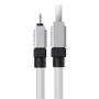 Кабель Baseus USB Cable to Lightning CoolPlay Series 2.4A 1m White (CAKW000402): Длина 1 м