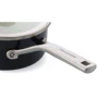 Ковш с крышкой KitchenAid Steel Core 18 см 2 л матовый черный (CC005998-001)