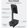 Держатель Vention Desk Holder KCQB0 Black for Tablets and Smartphones from 4'' to 12.9'': Тип настольный
