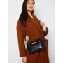 Женская сумка кросс боди Guess Bea Double Zip Crossbody черная (HWVB8132150-BLA): Фактура Гладкая, Матовая