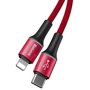 Кабель Baseus USB-C to Lightning PD 18W Halo Data 1m Red (CATLGH-09): Тип USB-C - Lightning