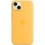 Чехол для iPhone Apple Silicone Case with MagSafe Sunshine (MWNF3) for iPhone 15 Plus: Материалы Силикон