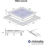 Варочная поверхность Minola MGG 61626 BL: Количество конфорок 4