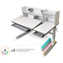 Детский стол Mealux Sherwood XL Multicolor (арт. BD-860 W/MC с полкой)
