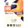 USB-флешка Mibrand 8GB Hawk USB 2.0 Silver (MI2.0/HA8M1S): Стандарт USB USB 2.0