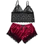 Эротический комплект NDS 6806-4 Black/Burgundy S/M (23851)