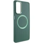 Чехол для телефонов TPU Case Bonbon Metal Style with MagSafe Army Green for Samsung A155 Galaxy A15 4G / A156 Galaxy A15 5G / M156 Galaxy M15 5G