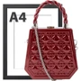 Женская сумка-сэтчел Valiria Fashion красная (ODA28433-17): Фактура Тиснение, Глянцевая
