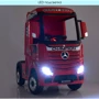 Детский электромобиль Грузовик Bambi Racer Mercedes с прицепом, красный (M 4208EBLR-3(2)): Вид грузовик