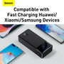 Зовнішній акумулятор Baseus Power Bank 30000mAh Bipow Display 15W Black (PPDML-K01/PPBD050201) фото 12
