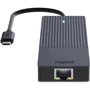 Адаптер Rapoo Adapter UCM-2002 USB-C to USB-C+USB2.0+2xUSB3.0+2xHDMI+DisplayPort+SD+RJ45+3.5mm Black: Інтерфейс підключення USB-C