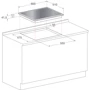 Варочная поверхность газовая Whirlpool POW 64D2/NB: Размеры для встраивания (ШxГ) 55.5x47.5 см