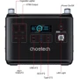 Зарядная станция Choetech 2000W 1997Wh Black (BS006): Количество розеток 220V 3