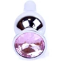 Анальная пробка с кристаллом BOSS of TOYS Boss Series - Jewellery Silver BUTT PLUG Rose, BS6400072