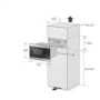 Встраиваемая микроволновая печь Samsung MS22M8074AM: Цвет черный