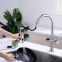 Смеситель для кухни Lefton Automatic Sensor & Pull-Down Kitchen Faucet with Temperature Display-KF2206 Chrome: Тип излива выдвигающийся излив