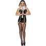 Виниловый костюм монашки Leg Avenue Sinful Sister XS
