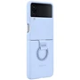 Чехол для телефонов Samsung Silicone Cover with Ring Arctic Blue (EF-PF721TLEGUA) for Samsung F721 Galaxy Flip 4