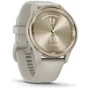 Смарт-часы Garmin Vivomove Trend Cream Gold Stainless Steel Bezel with French Grey Case and Silicone Band (010-02665-02): Фитнес-функции Секундомер, GPS-модуль, Альтиметр, Пульсоксиметр, Шагомер, Подсчет калорий, Пульсометр
