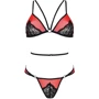 Комплект белья Passion PEONIA SET Red S/M red